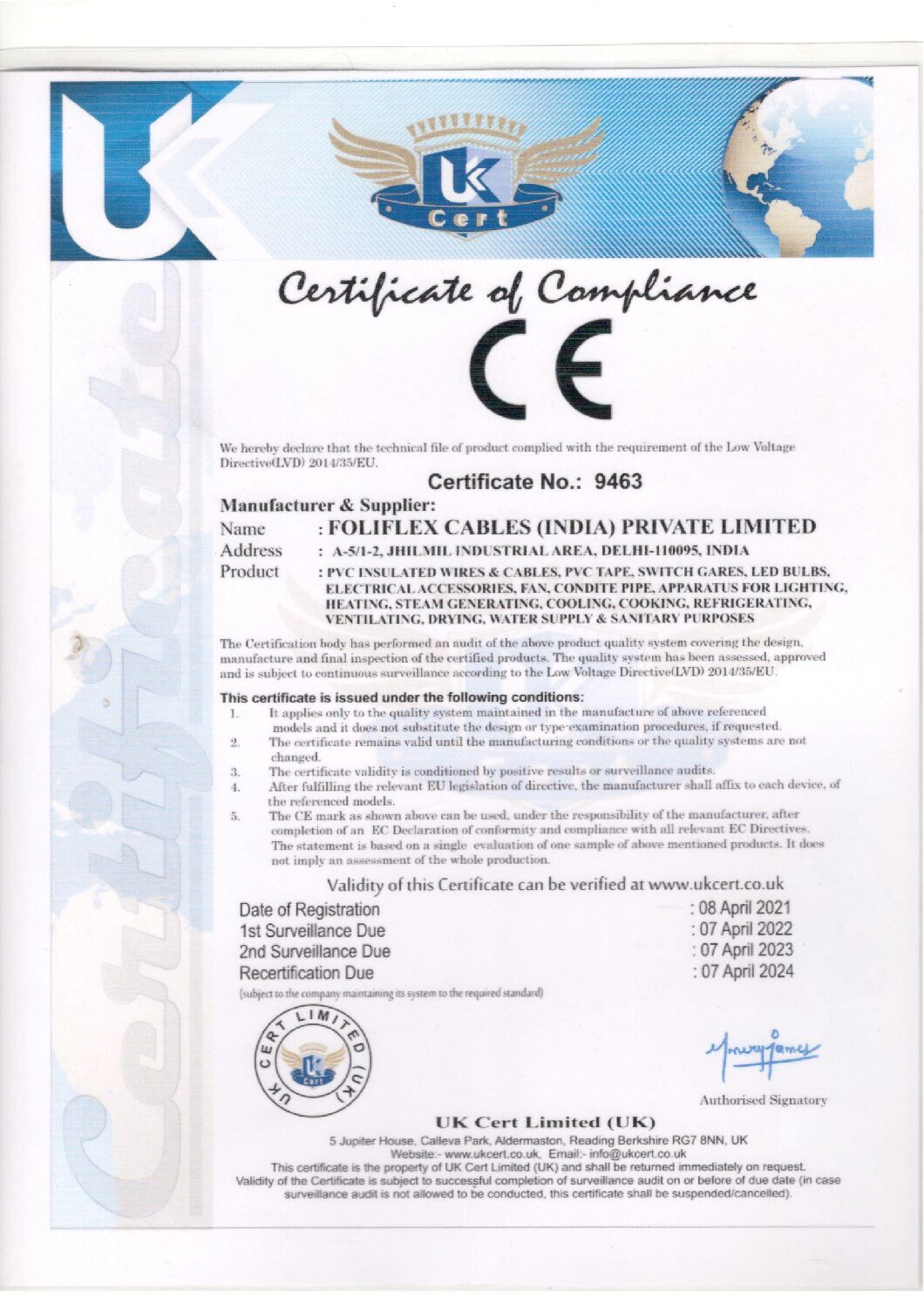 Certificate 6
